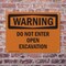 Signmission Do Not Enter Open Excavation OSHA Warning Sign, Plastic, 10in W x 7in L, 2PK OS-2PACK-WS-P-710-L-12061 - alternate 6
